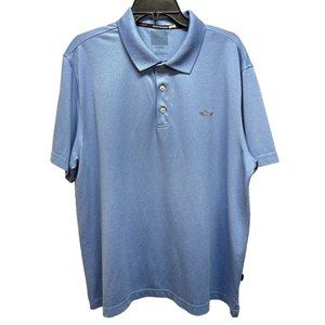 Men's GREG‎ NORMAN XL Player Golf Polo Heather Blue